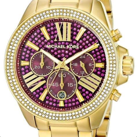 michael kors coloured face watch|Michael Kors rhinestone watch.